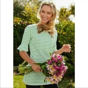 Matilda Jane Daydream Sugar Sugar Striped Top with Ruffles on Sleeves, Size Xs
